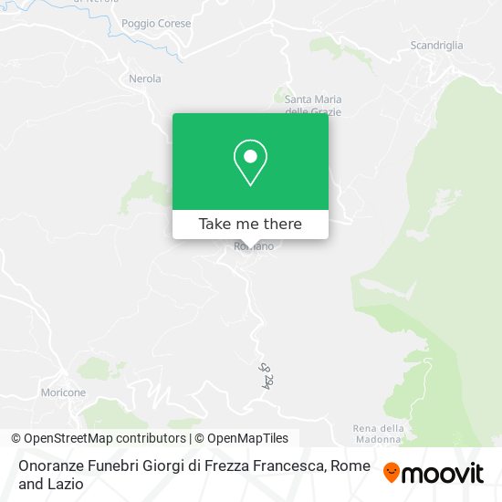 Onoranze Funebri Giorgi di Frezza Francesca map
