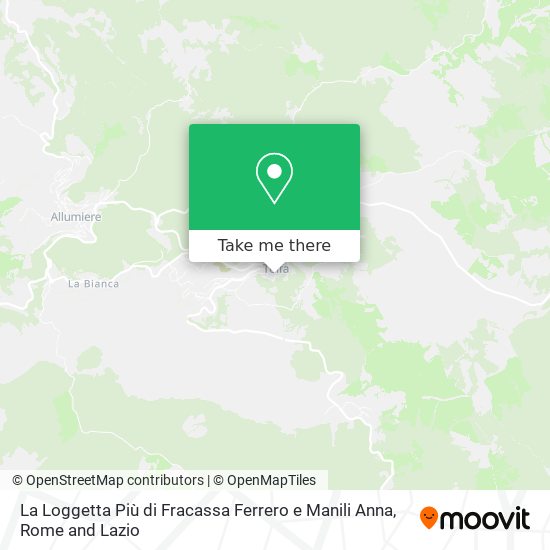 La Loggetta Più di Fracassa Ferrero e Manili Anna map