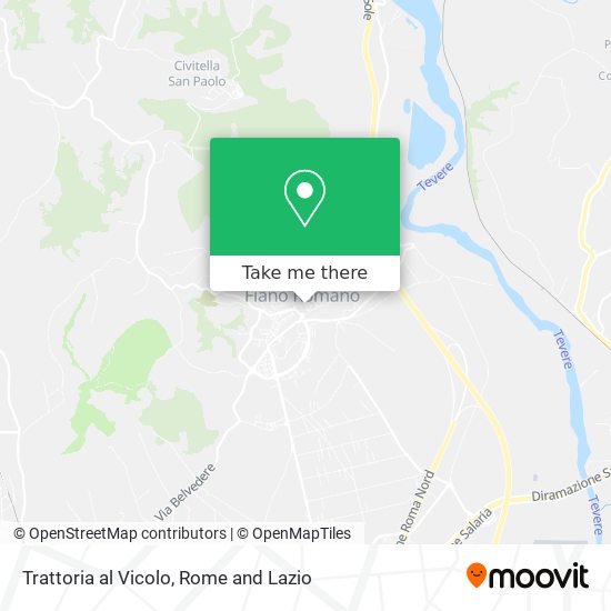 Trattoria al Vicolo map