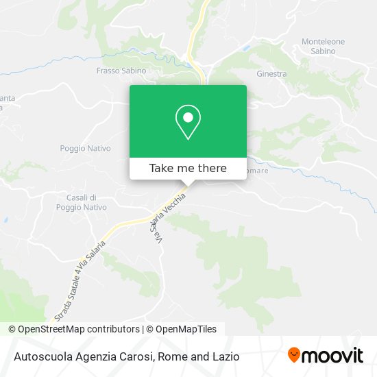 Autoscuola Agenzia Carosi map