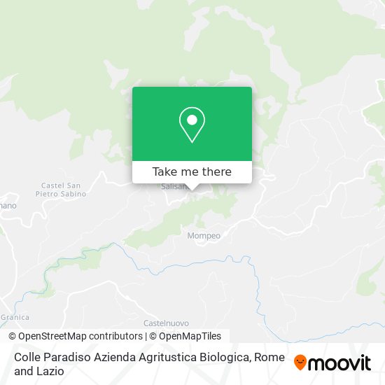 Colle Paradiso Azienda Agritustica Biologica map