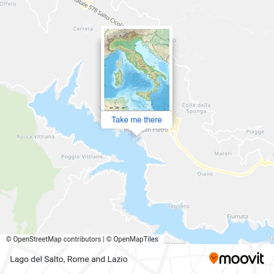 Salto Lake map