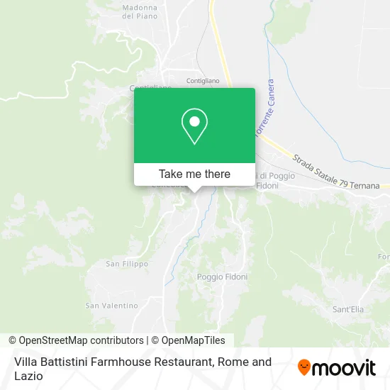 Villa Battistini Farmhouse Restaurant map