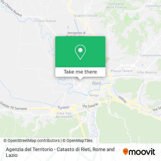 Agenzia del Territorio - Catasto di Rieti map