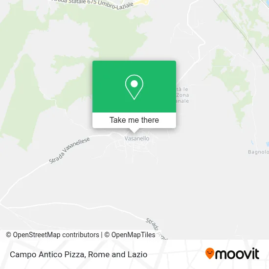 Campo Antico Pizza map