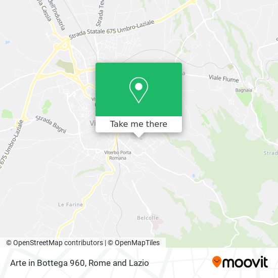 Arte in Bottega 960 map