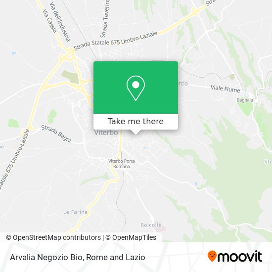 Arvalia Negozio Bio map