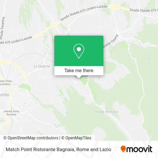 Match Point Restaurant Bagnaia map