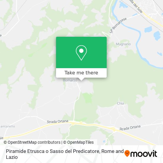 Piramide Etrusca o Sasso del Predicatore map