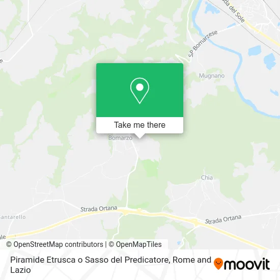 Etruscan Pyramid or Preacher's Stone map