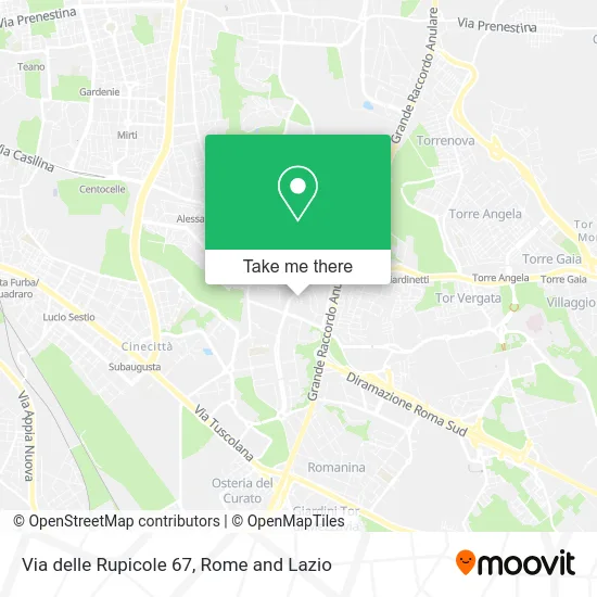 Rupicole Street 67 map