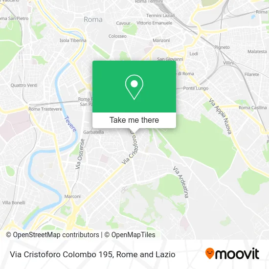 Via Cristoforo Colombo 195 map