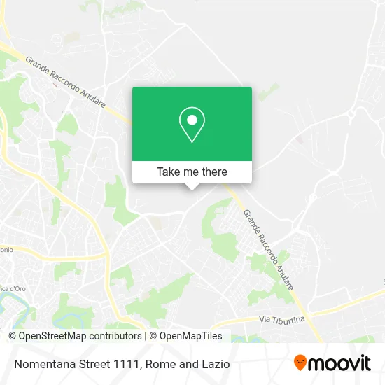 Nomentana Street 1111 map