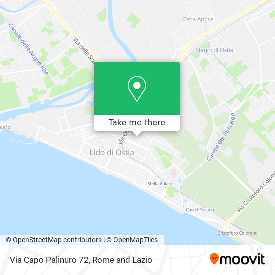 Via Capo Palinuro 72 map