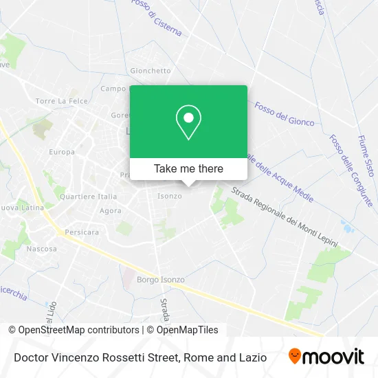 Doctor Vincenzo Rossetti Street map