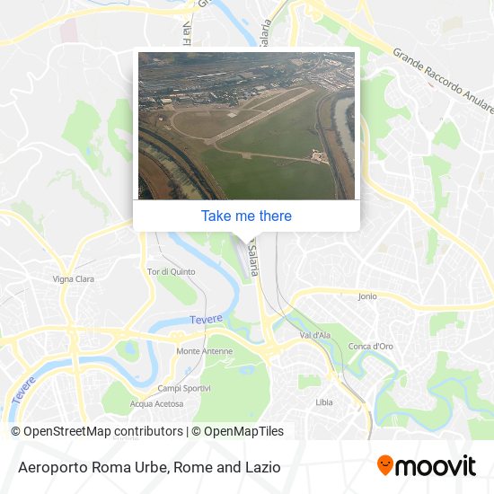 Aeroporto Roma Urbe map