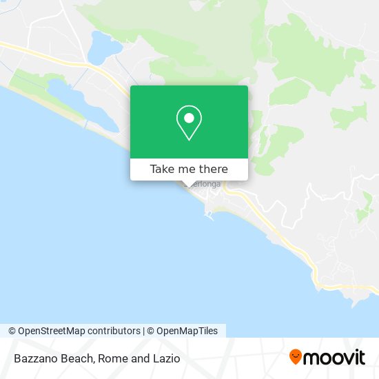 Bazzano Beach map