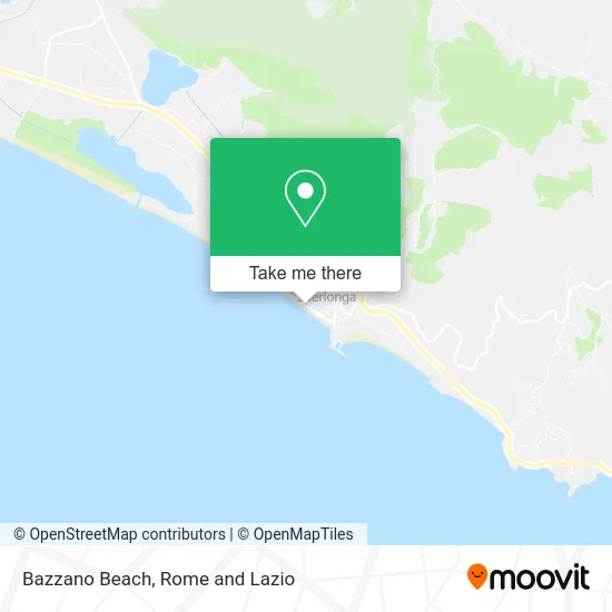 Bazzano Beach map