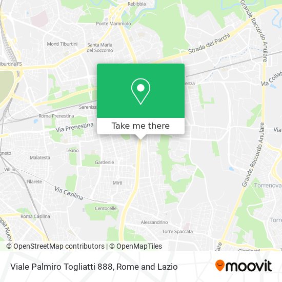 Viale Palmiro Togliatti 888 map