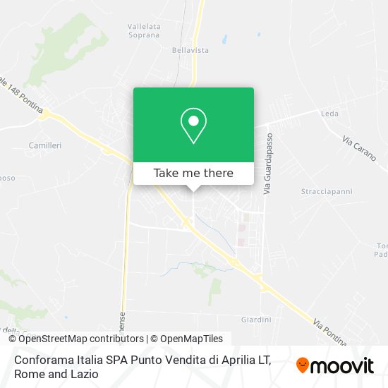 Conforama Italia SPA Punto Vendita di Aprilia LT map