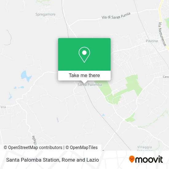 Santa Palomba Station map