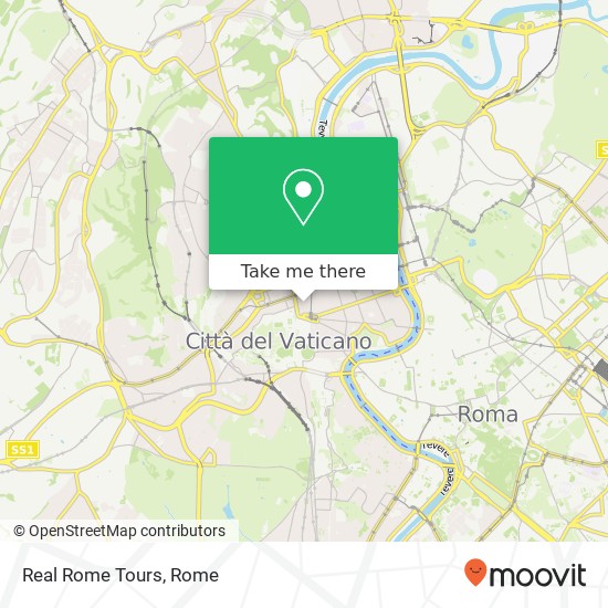 Real Rome Tours map