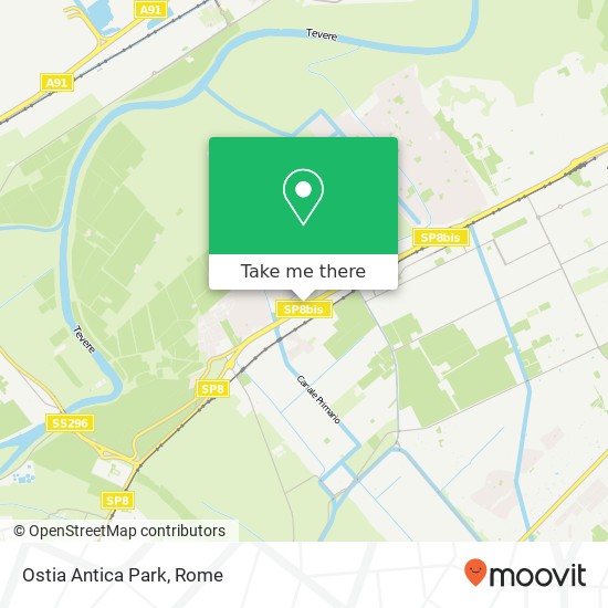 Ostia Antica Park map