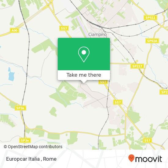 Europcar Italia map