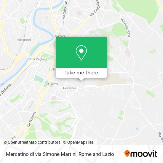 Mercatino di via Simone Martini map