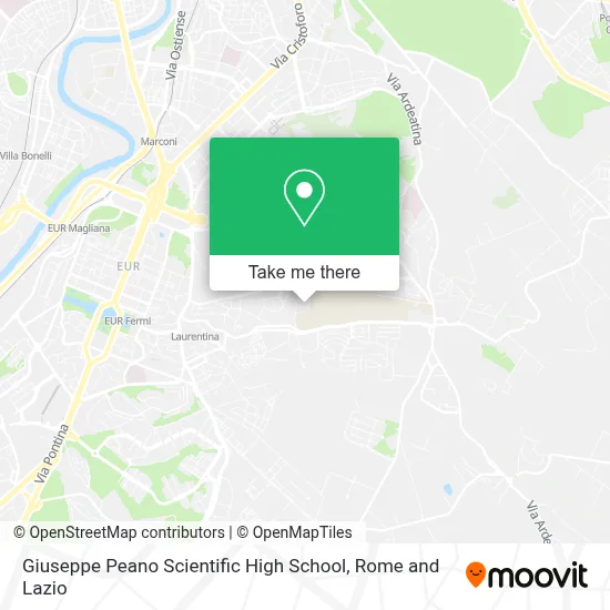 Giuseppe Peano Scientific High School map