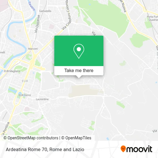Ardeatina Rome 70 map