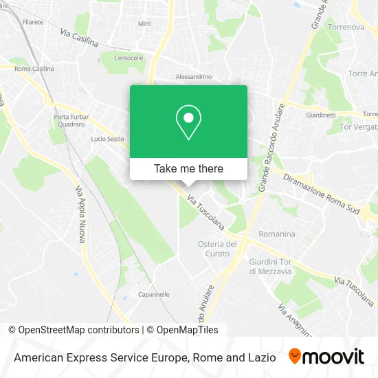 American Express Service Europe map