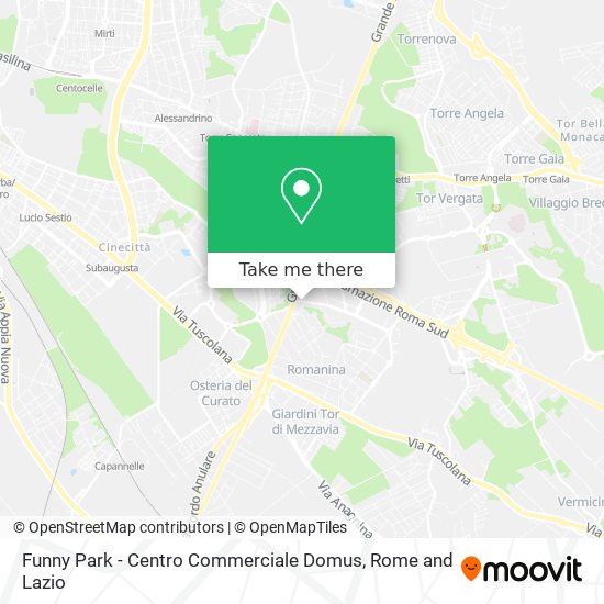 Funny Park - Centro Commerciale Domus map