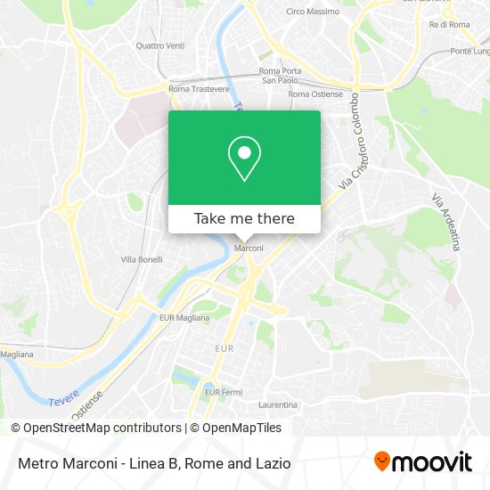 Metro Marconi - Linea B map
