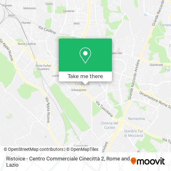 Ristoice - Centro Commerciale Cinecittà 2 map