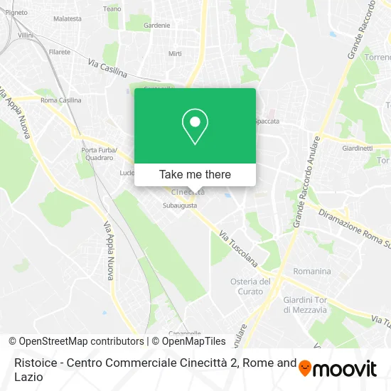Ristoice - Cinecittà 2 Shopping Center map