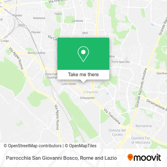 St. John Bosco Parish map