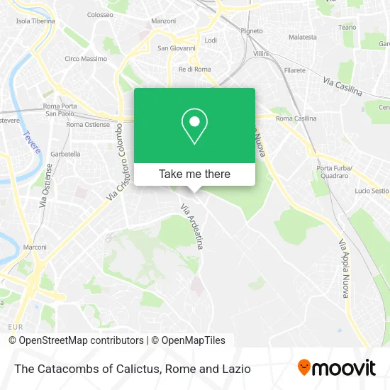 The Catacombs of Calictus map