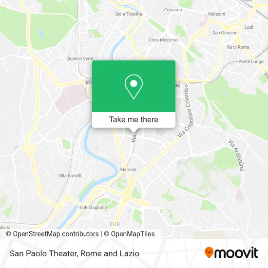 San Paolo Theater map