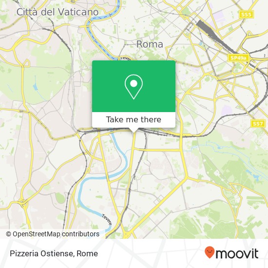 Pizzeria Ostiense map