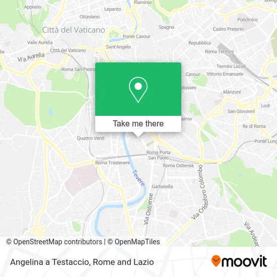 Angelina a Testaccio map