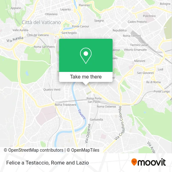 Felice a Testaccio map