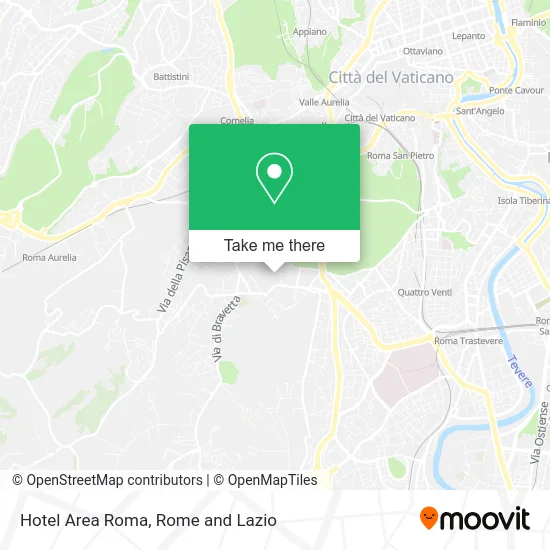 Area Roma Hotel map