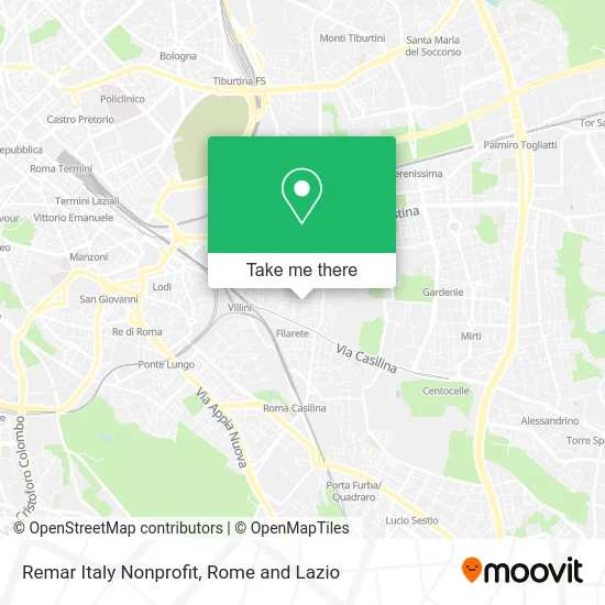 Remar Italy Nonprofit map