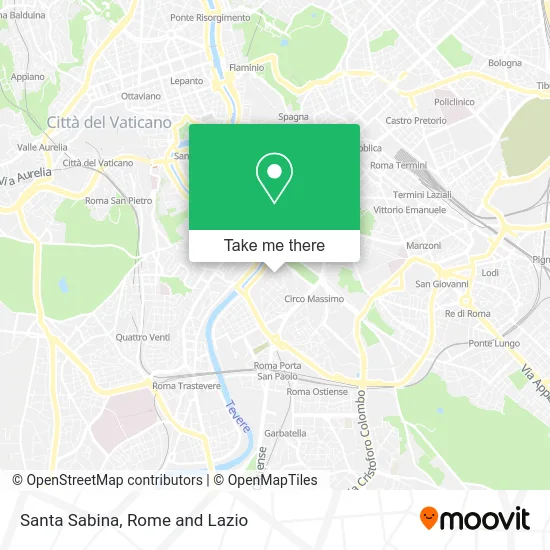 Santa Sabina map