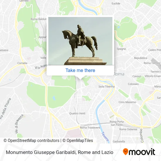 Giuseppe Garibaldi Monument map