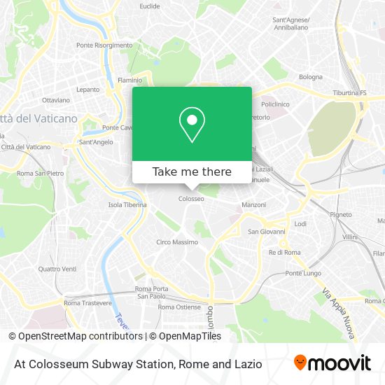 At Colosseum Subway Station map