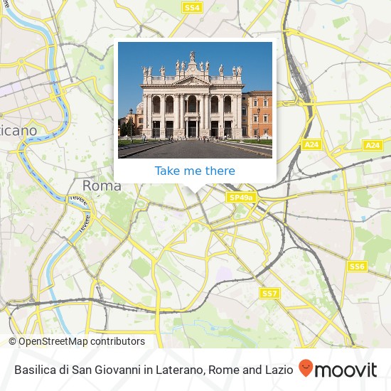 Basilica di San Giovanni in Laterano map