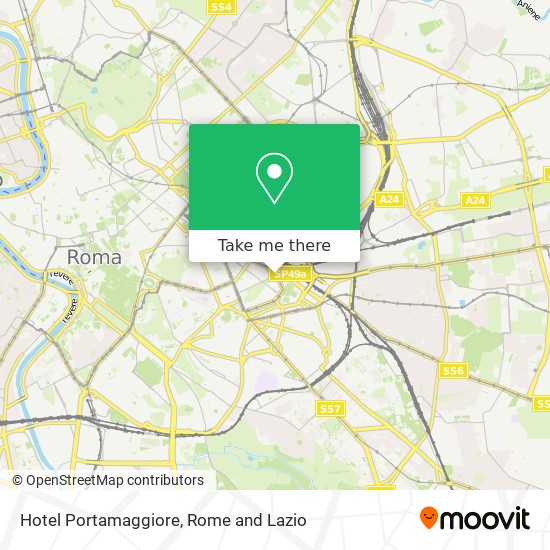 Hotel Portamaggiore map