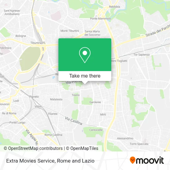 Extra Movies Service map